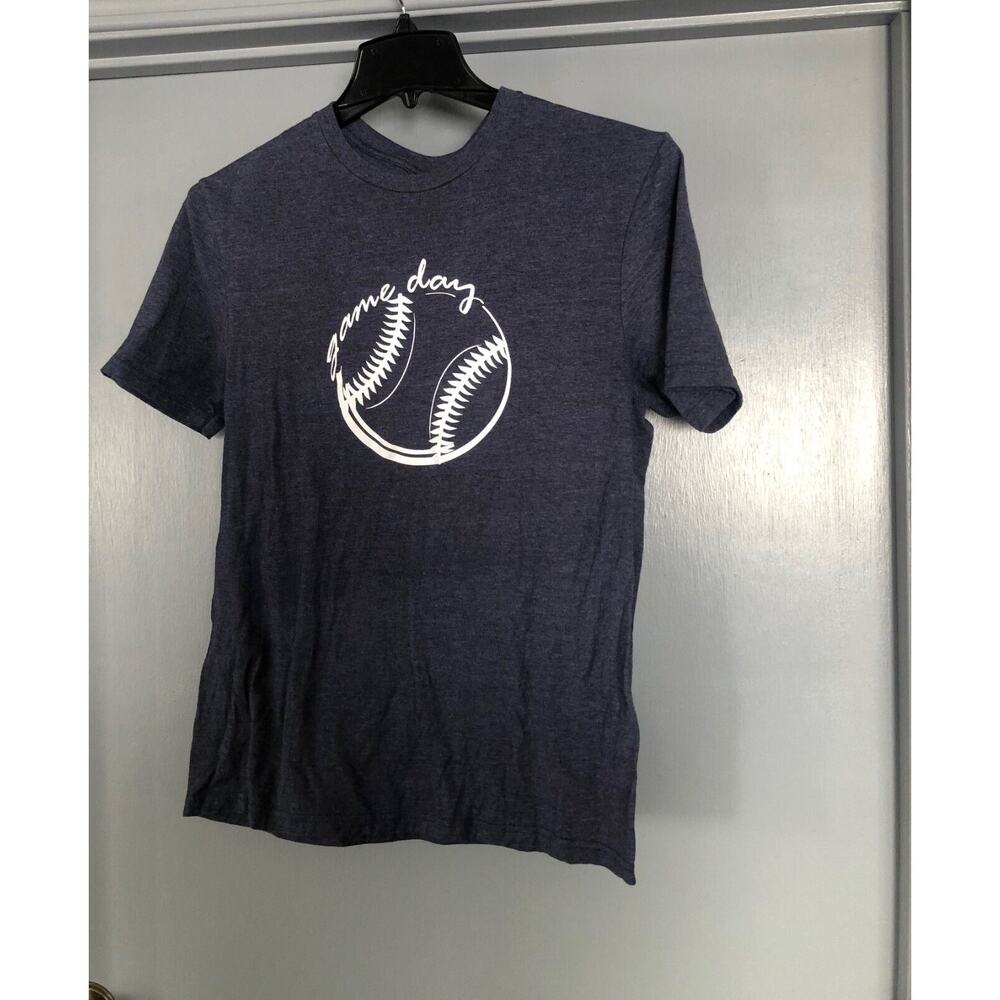 Mens dark blue Game Day Baseball Life T-shirt Comfortable NO TAGS